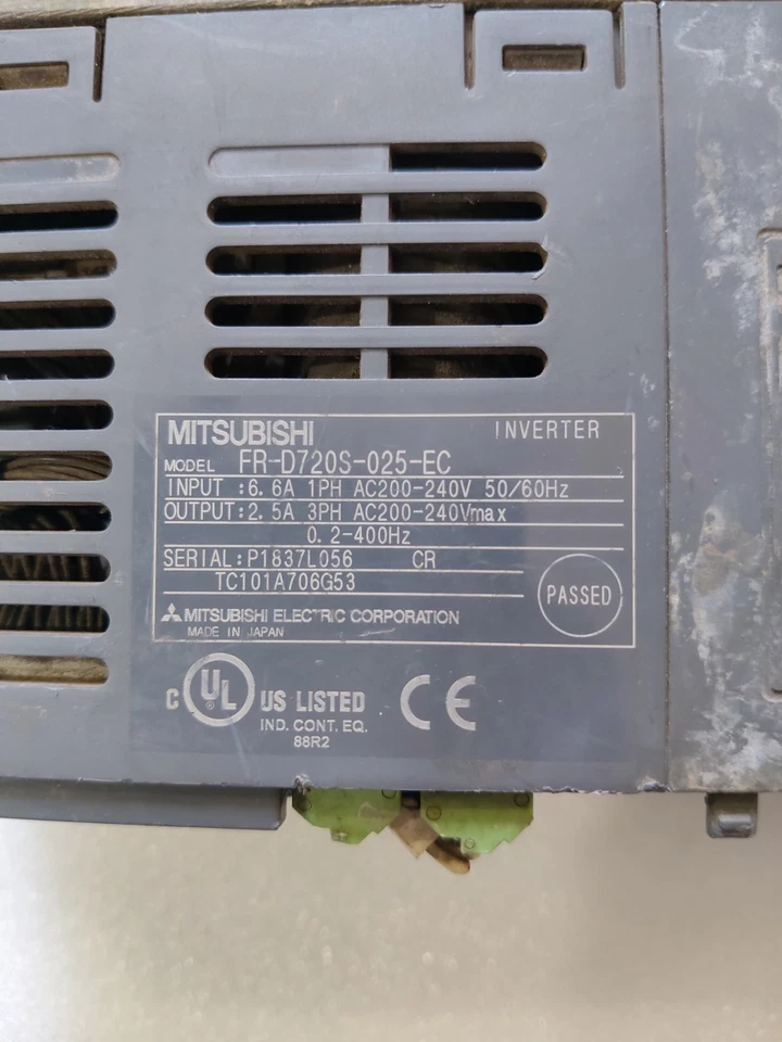 MITSUBISHI FR-D720S-025-EC INVERTER LOT OF 3 PCS TESTED OK